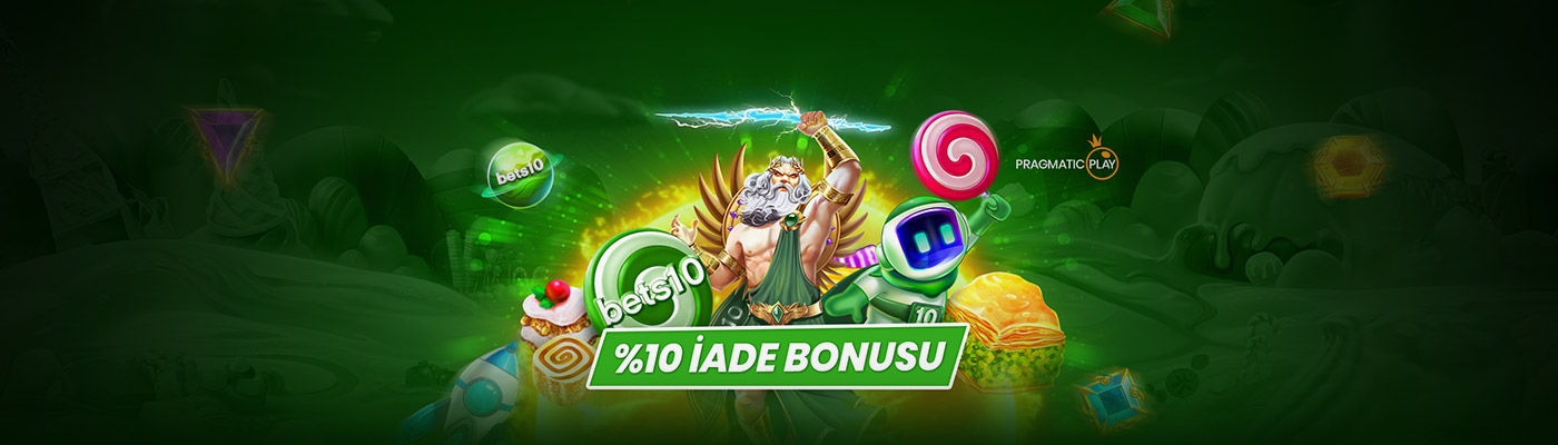 SEÇİLİ SLOTLARDAN HAFTALIK İADE bets10 %10 iade bonusu