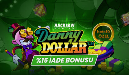 YENİ VE ÖZEL SLOTTAN %15 İADE BONUSU desktop danny dollar